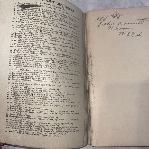 Vtg Riverside Literature Series 1890 1896 Essay On Milton Lays Of Rome Macaulay - Picture 11 of 16